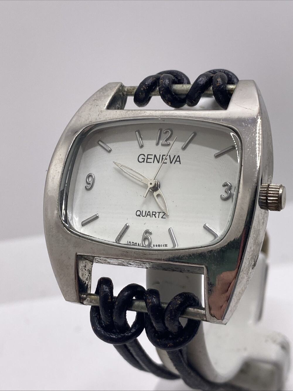Geneva Womens Silver Watch Works New Battery